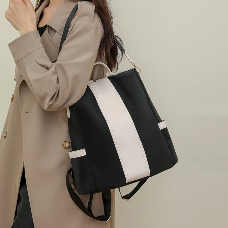 (Black Color) Waterproof Anti-theft Rucksack Lightweight Shoulder Bag