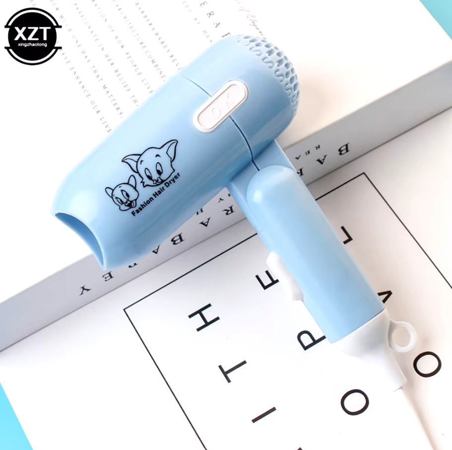 (ব্লু কালার) Two-Speed Wind Mini Hair Dryer
