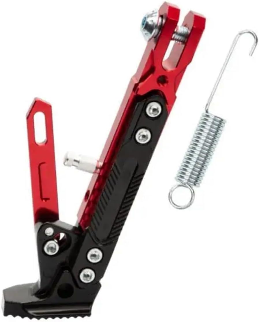 ( রেড কালার ) Aluminium Side Stand For Motorcycles