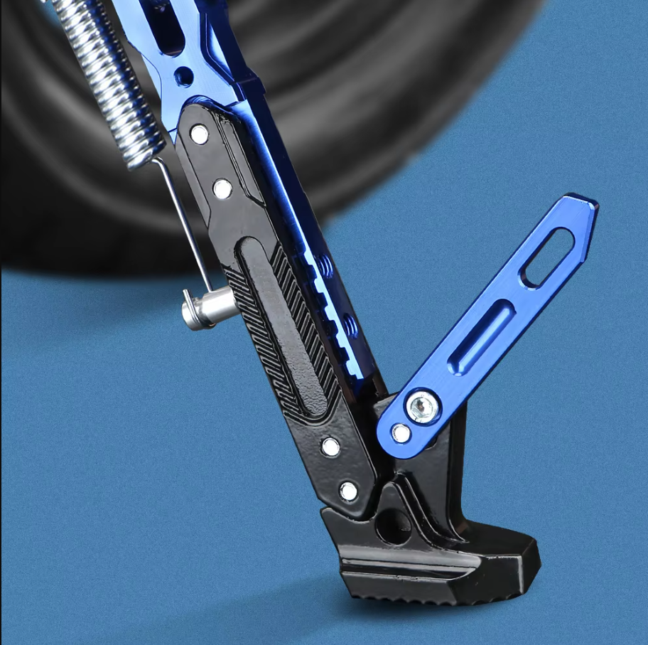 ( Blue কালার ) Aluminium Side Stand For Motorcycles