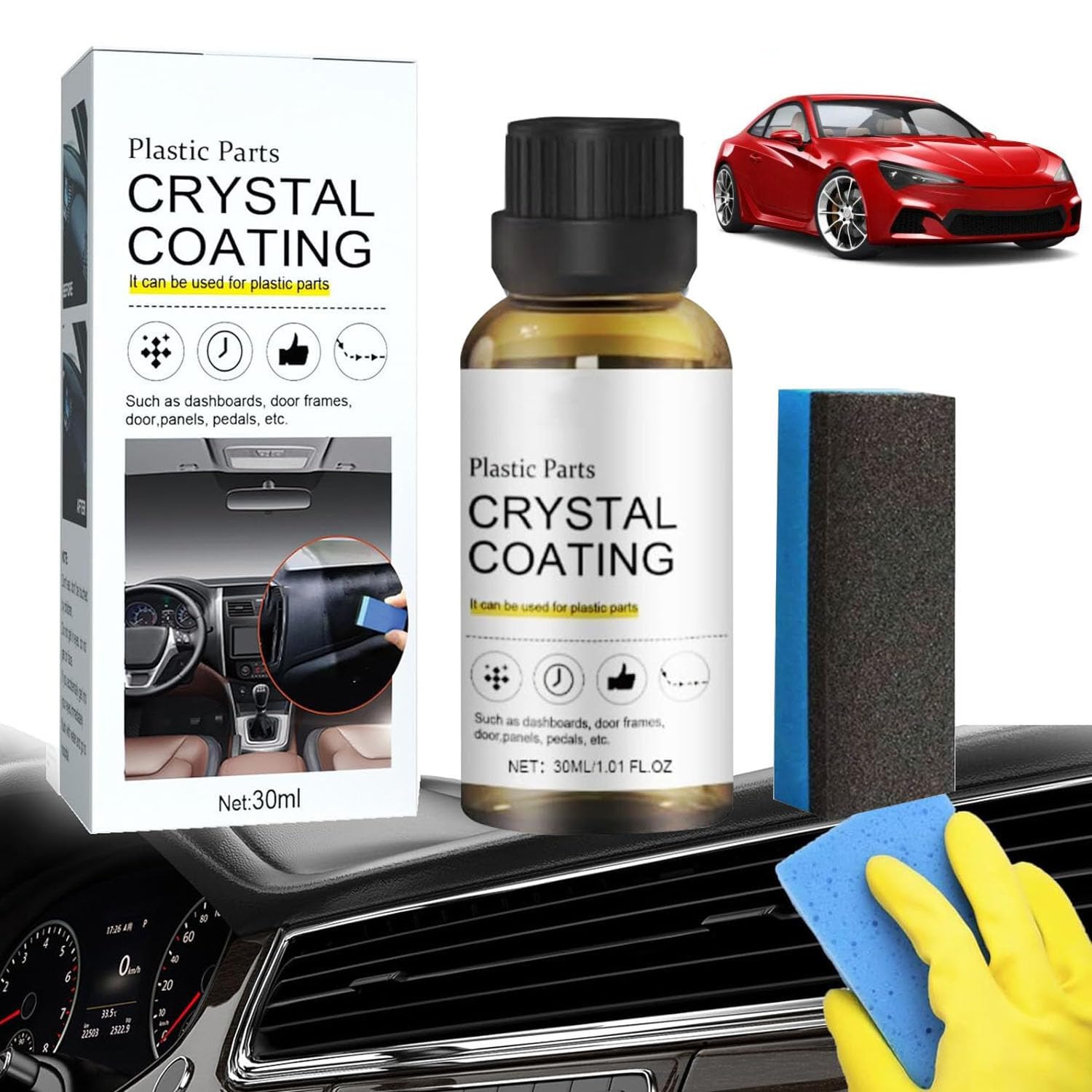 Plastics Parts Crystal Coating-1pcs