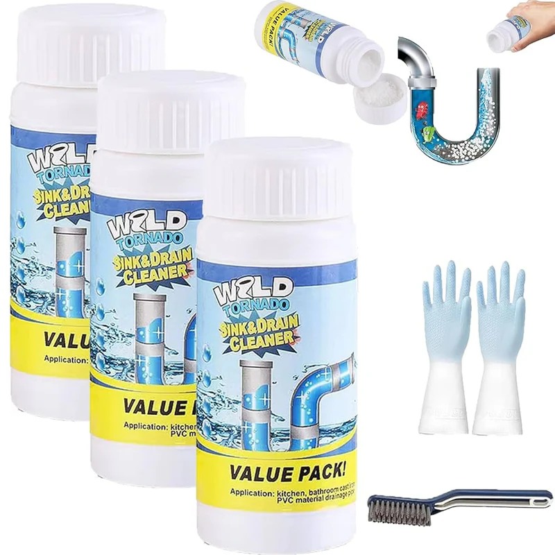 Powerful Sink & Drain Cleaner-3 pcs