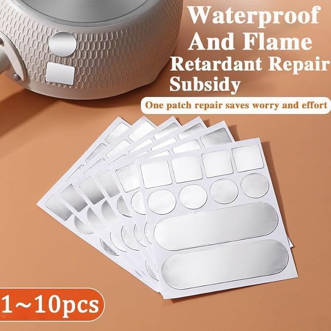 10pcs Set-High-Temperature Resistant Aluminum Foil Patch