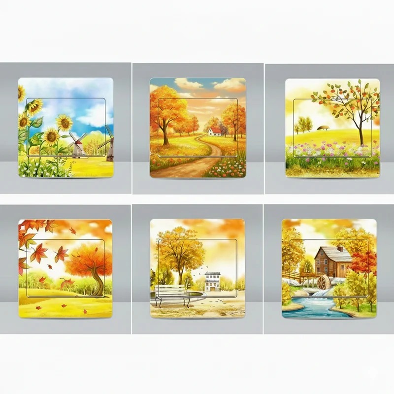 ১৮ পিস -Self-adhesive Switch Sticker