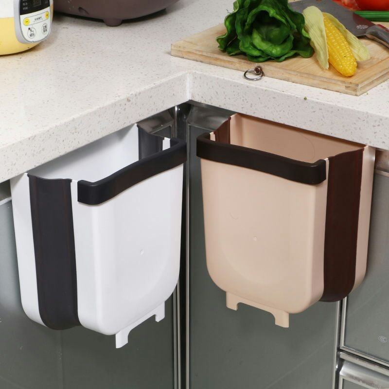🤎✨ Kitchen Hanging Trash Bin – Brown (ব্রাউন) ✨🤎
